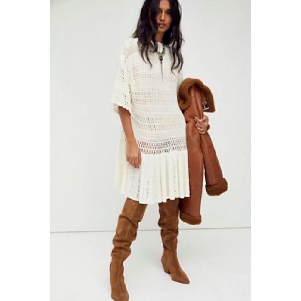 Free People - Sistine Crochet Mini Dress - Picture 11 of 11